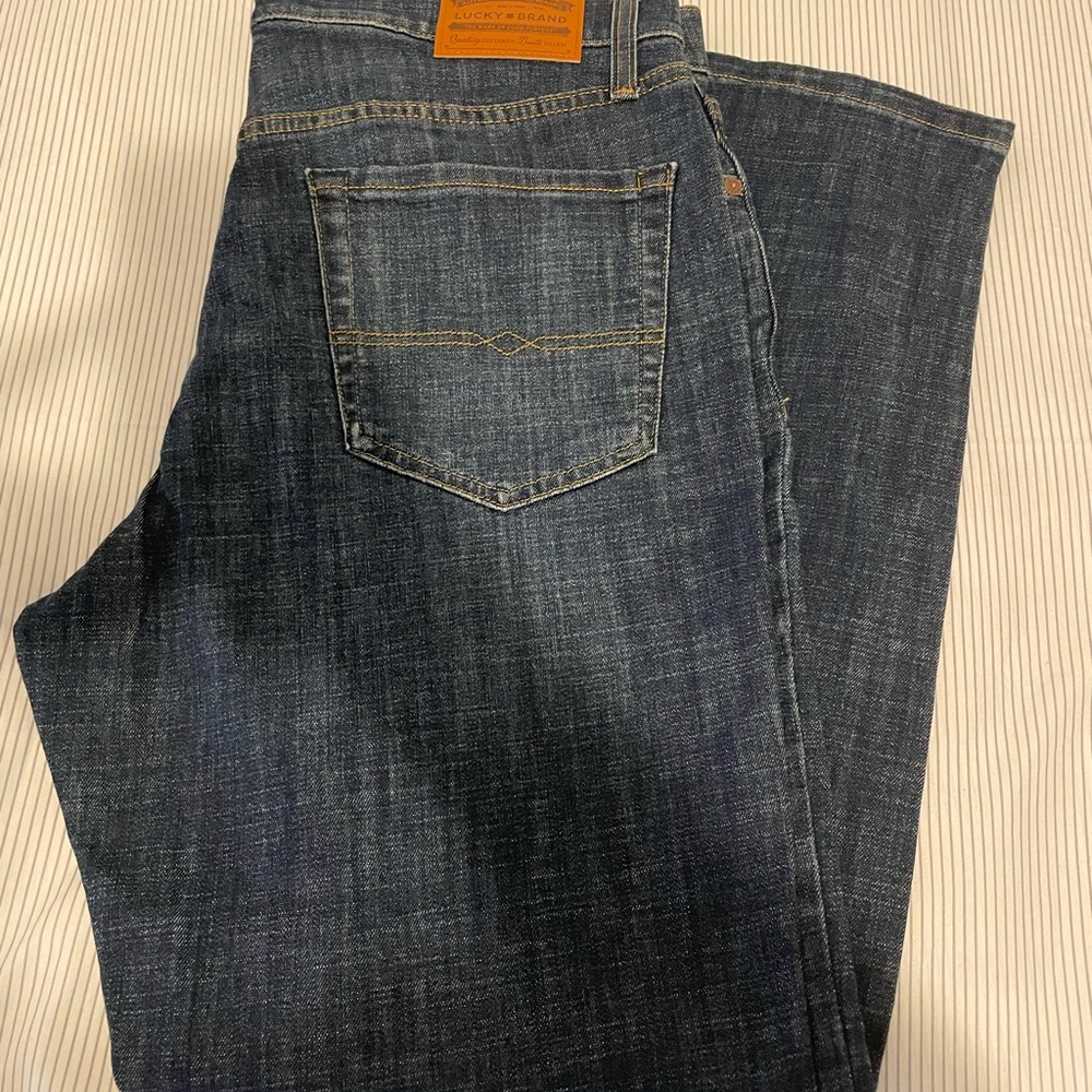 Lucky Brand Blue Straight Jeans Classic Style